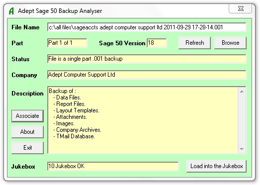 Backup Analyser